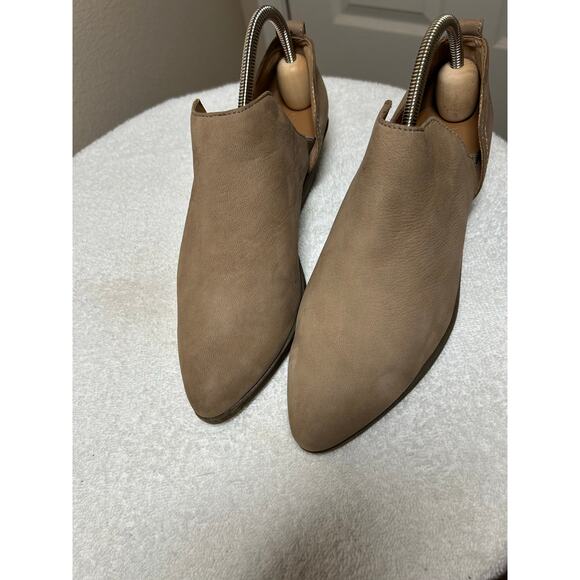 Frye Rowen Shooties Slip On Nubuck Leather Ankle Boots - Picture 4 of 10